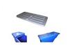 HINGED LIDS FOR NESTABLE TILT TRUCKS & SELF-DUMPING HOPPERS