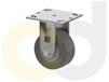 ZINC PLATED CASTERS - THERMO-RUBBER WHEELS