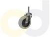THREADED STEM CASTERS - THERMO-RUBBER WHEELS