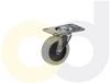 CASTERDEPOT TOP PLATE CASTERS - THERMO-RUBBER WHEEL - CAPACITIES UP TO 110 LBS.