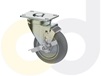 CASTERDEPOT TOP PLATE CASTERS - THERMO-RUBBER WHEEL - CAPACITIES UP TO 325 LBS.