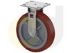 ZINC PLATED CASTERS - THERMO-URETHANE WHEELS