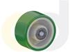 ZINC PLATED KINGPINLESS CASTERS- POLY ON CAST IRON WHEELS