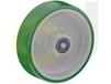 ZINC PLATED KINGPINLESS CASTERS- POLY ON CAST IRON WHEELS