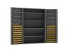 HEAVY DUTY ALL-WELDED BIN &amp; SHELF 14 GA. STEEL STORAGE CABINETS