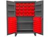 HEAVY DUTY STORAGE CABINETS WITH HOOK-ON BINS