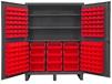 HEAVY DUTY STORAGE CABINETS WITH HOOK-ON BINS