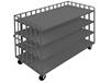 OPEN PORTABLE SHELF CART