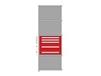 MODULAR DRAWERS FOR 36&quot; WIDE LYON INDUSTRIAL CLIP SHELVING