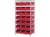 CHROME WIRE SHELVING UNITS WITH HULK CONTAINERS