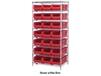 CHROME WIRE SHELVING UNITS WITH HULK CONTAINERS