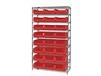 CHROME WIRE SHELVING UNITS WITH MAGNUM BINS