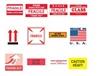 SHIPPING AND CAUTION LABELS