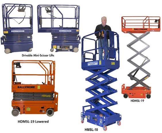 DRIVABLE AND PUSH-ABLE SCISSOR LIFTS
