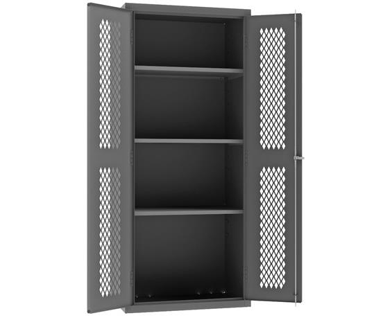 HEAVY DUTY VENTILATED CABINETS WITH ADJUSTABLE SHELVES