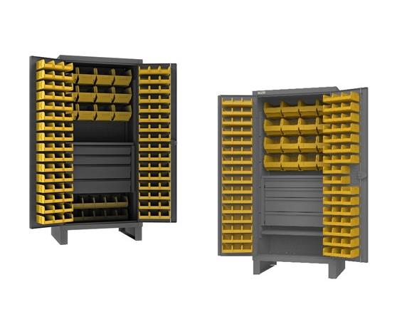 EXTRA HEAVY DUTY CABINET WITH HOOK-ON-BINS&#174;, SHELVES &amp; DRAWERS