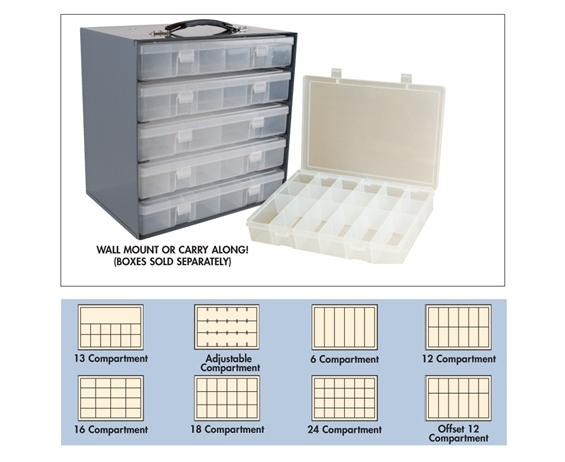 PLASTIC BOXES &amp; STEEL RACKS