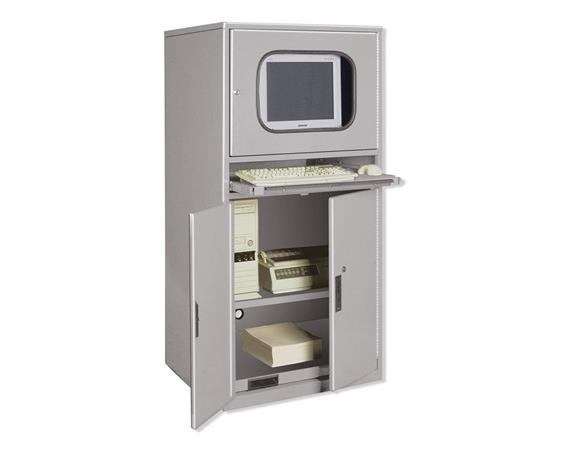 COMPUTER ENCLOSURE CABINET AND LOW PROFILE CARTS
