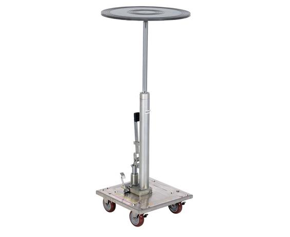 HYDRAULIC POST TABLES WITH ROUNDED TOPS