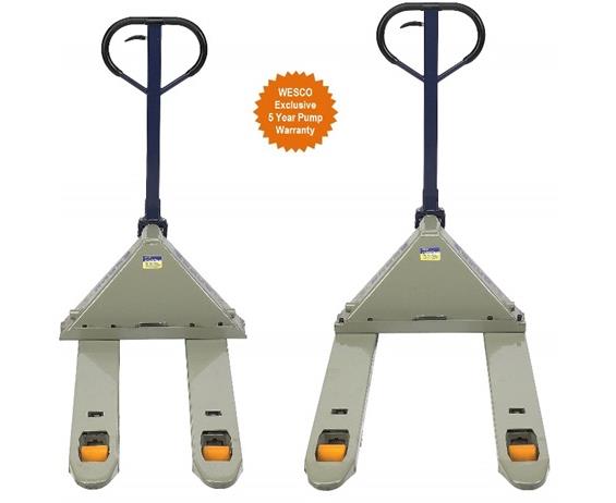 ADJUSTABLE WIDTH PALLET TRUCK