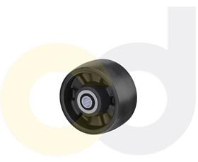 ZINC PLATED CASTERS - GLASS-FILLED NYLON WHEELS