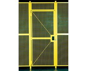HIGH SECURITY WIRE PARTITION SYSTEM: HINGE DOORS