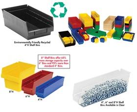 4&quot;HIGH ECONOMY SHELF BINS
