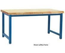 KENNEDY SERIES WORKBENCH W/OILED BUTCHERBLOCK TOP - SQUARE CUT EDGE