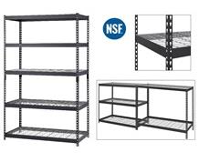 HEAVY-DUTY STEEL SHELVING RACKS