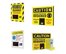 ELECTRONIC DECIBEL METER SIGNS