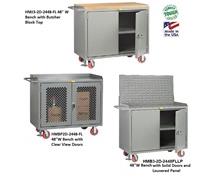 48" WIDE MOBILE BENCH CABINETS