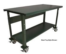 MOBILE OPEN LEG HEAVY DUTY WORKBENCH